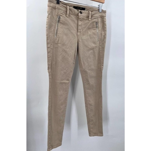 Joe's Womens Khaki Pants Size 28 Tan Skinny Leg Zipper Pockets Cotton Blend - Picture 1 of 5